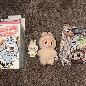 Exciting Macaron Labubu Soy milk